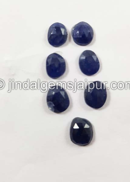 Blue Sapphire Rose Cut Slices