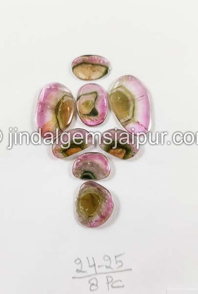 Watermelon Tourmaline Smooth Slices