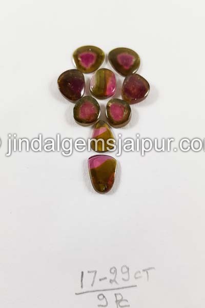 Watermelon Tourmaline Smooth Slices