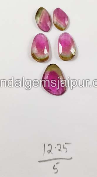 Rubellite Rose Cut Slices