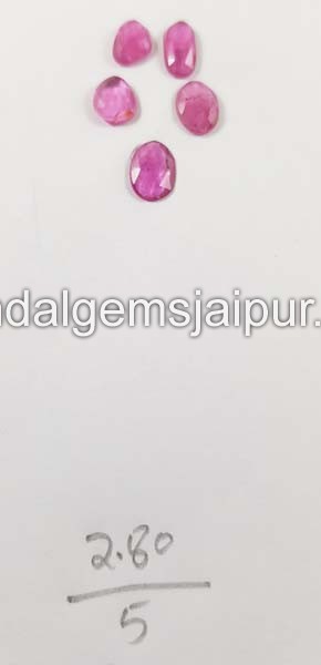 Rubellite Rose Cut Slices
