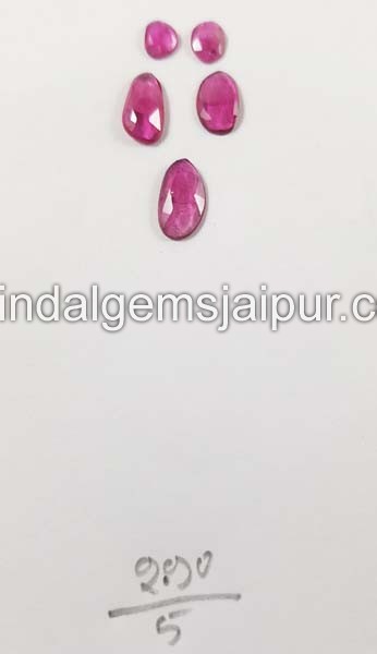 Rubellite Rose Cut Slices