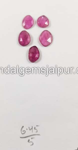 Rubellite Rose Cut Slices