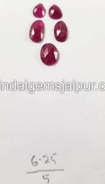 Rubellite Rose Cut Slices