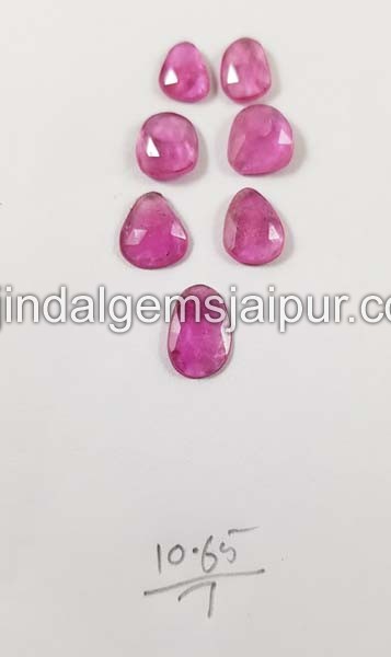 Rubellite Rose Cut Slices