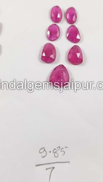 Rubellite Rose Cut Slices