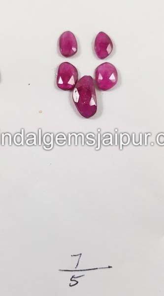 Rubellite Rose Cut Slices
