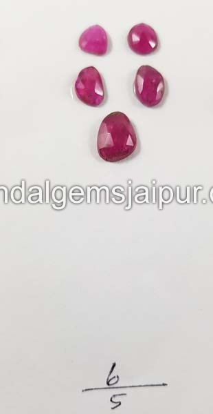 Rubellite Rose Cut Slices