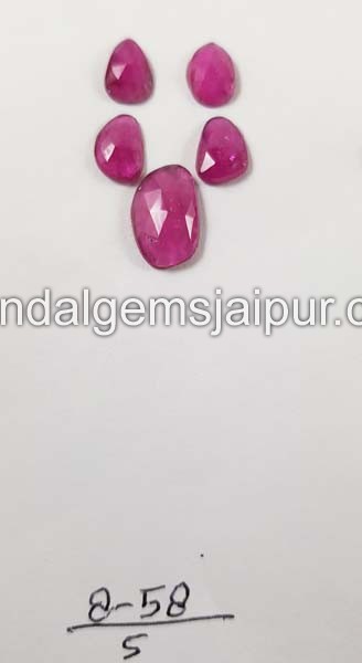 Rubellite Rose Cut Slices