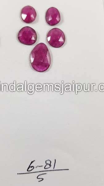 Rubellite Rose Cut Slices
