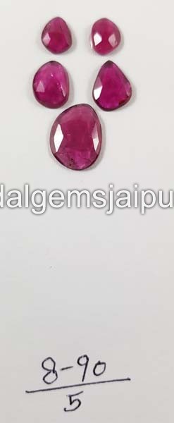 Rubellite Rose Cut Slices