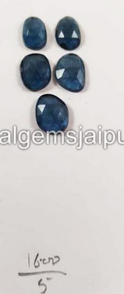 London Blue Topaz Rose Cut Slices