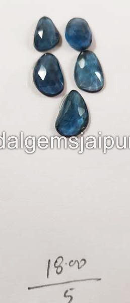 London Blue Topaz Rose Cut Slices