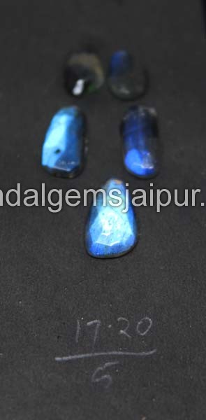 Blue Labradorite Rose Cut Slices