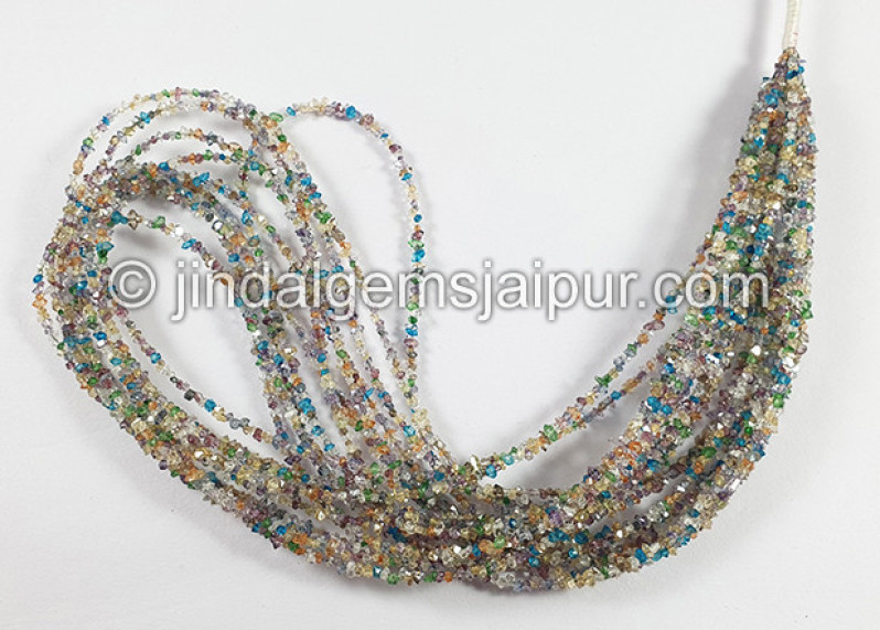 Multi Double Terminated Diamond Quartz Beads