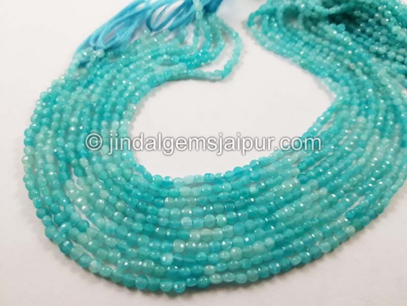 Amazonite Shaded Micro Cut Coin Beads