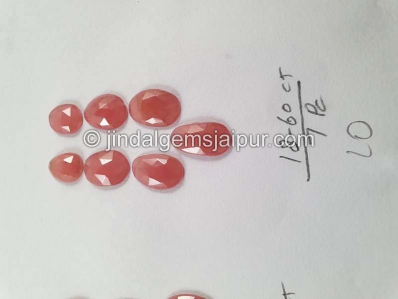 Rhodochrosite Rose Cut Slices -- DERHDC5
