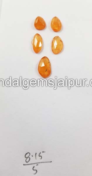 Mandarin Garnet Faceted Nugget Beads