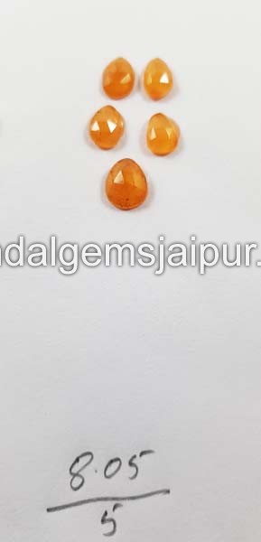 Mandarin Garnet  Rose Cut Slices