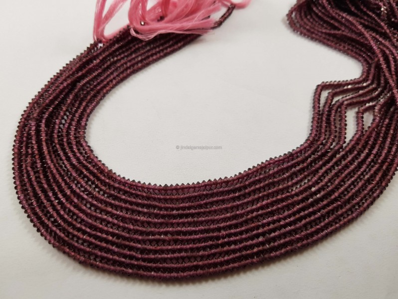 Rhodolite garnet micro german cut beads