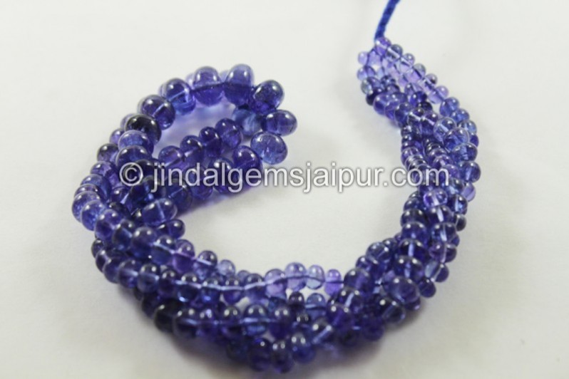 Tanzanite Smooth Roundelle Beads