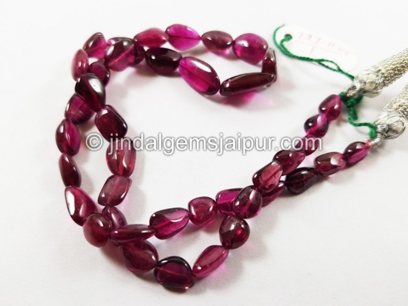 Rubellite Smooth Nugget Beads