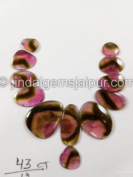 Watermelon Tourmaline Smooth Slices