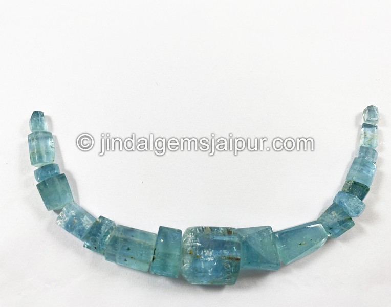 Aquamarine Step Cut Tube