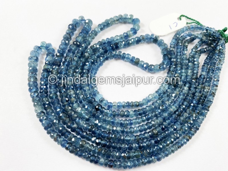 Santa Maria Aquamarine Faceted Roundelle Beads
