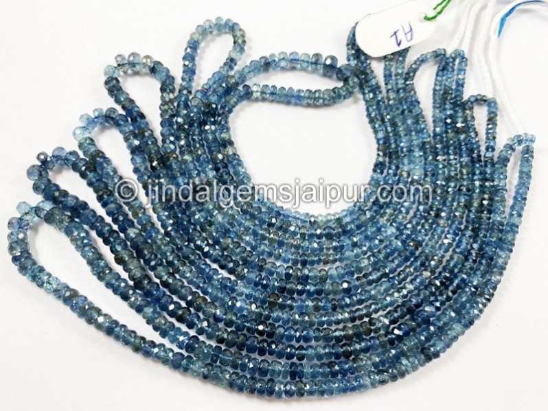 Santa Maria Aquamarine Faceted Roundelle Beads