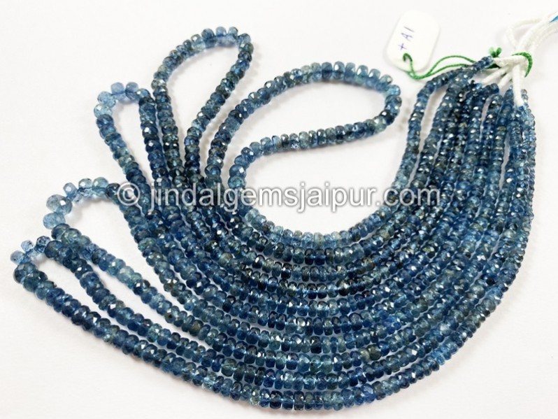 Santa Maria Aquamarine Faceted Roundelle Beads