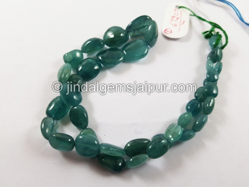 Indicolite Blue Grandidierite Smooth Nugget Beads