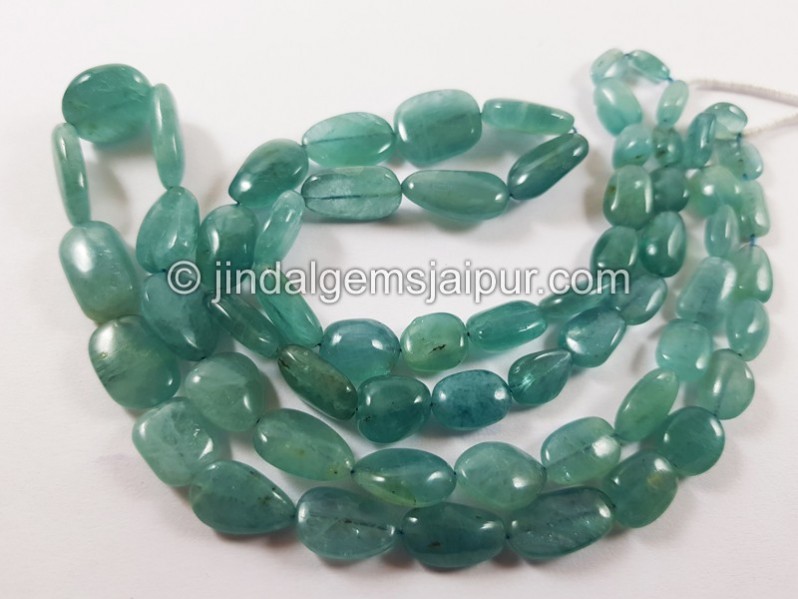 Paraiba Grandidierite Smooth Nugget Beads
