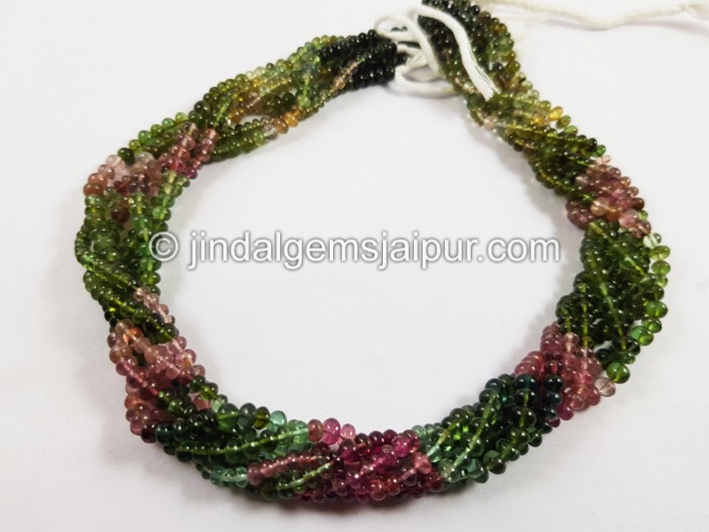 Tourmaline Smooth Roundelle Beads