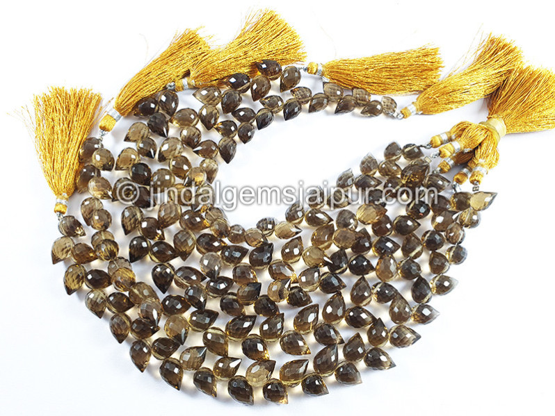 Coganac Quartz Tulip Drops Shape Beads