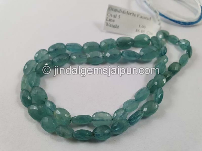 Paraiba Grandidierite Faceted Oval Beads