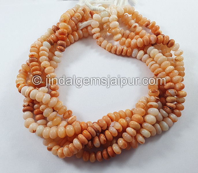 Multi Opal Smooth Roundelle Shape Beads