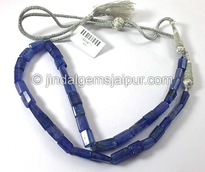 Tanzanite Step Cut Pipe Shape Beads