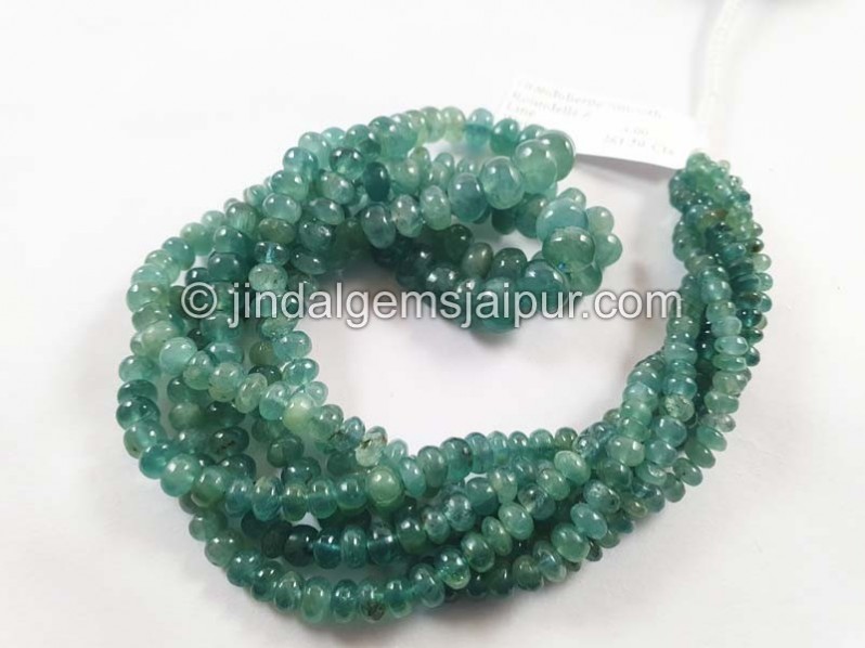 Grandidierite Smooth Roundelle Beads