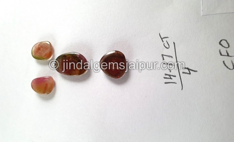 Watermelon Tourmaline Smooth Slices