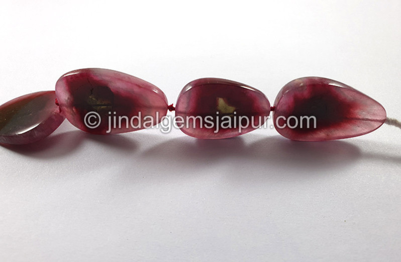 Pink Watermelon Tourmaline Smooth Slices
