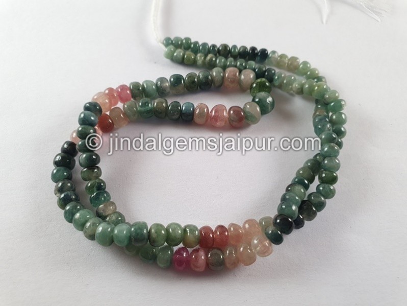 Tourmaline Smooth Roundelle Beads