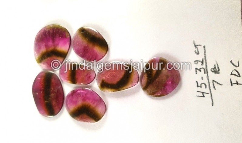 Watermelon Tourmaline Smooth Slices