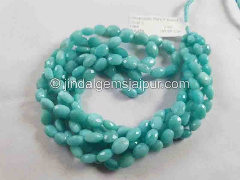 Peruvian Amazonite Faceted Oval Beads