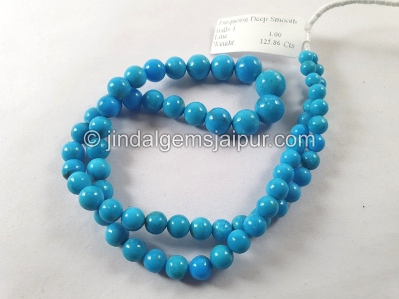 Turquoise Arizona Smooth Balls Beads