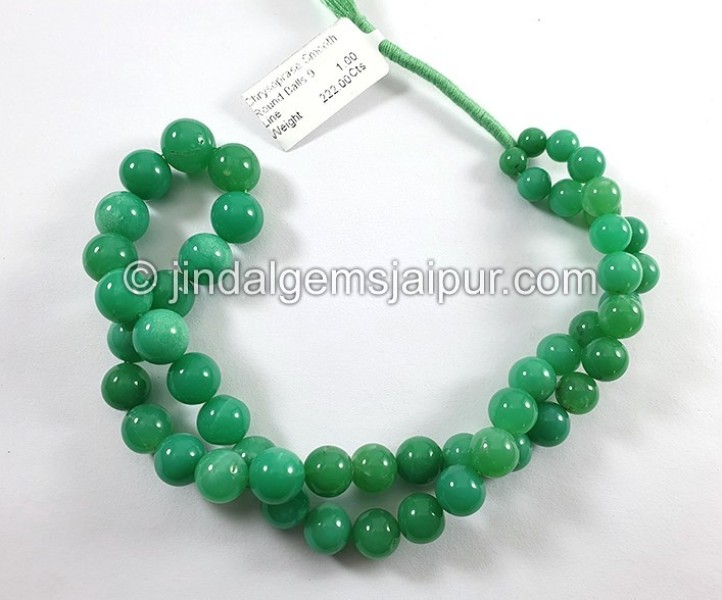 Chrysoprase Smooth Round Balls Shape Beads