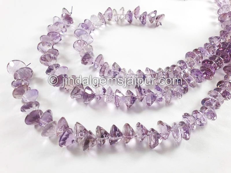 Amethyst Cut Round Shape Big Beads