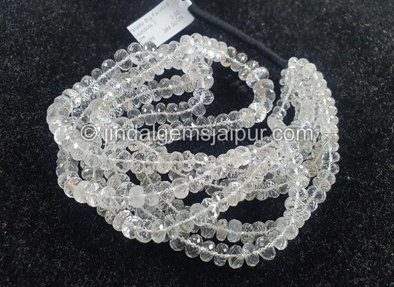 Petalite Big Faceted Roundelle Shape Beads