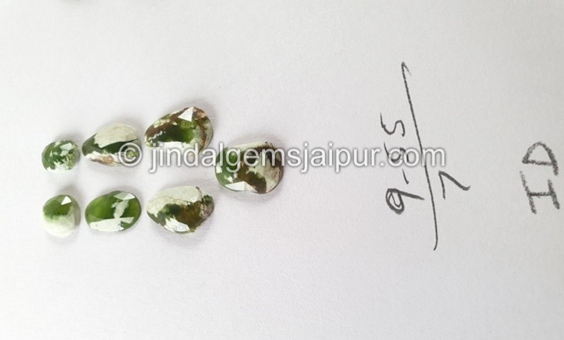 Chrome Chalcedony Rose Cut Slices