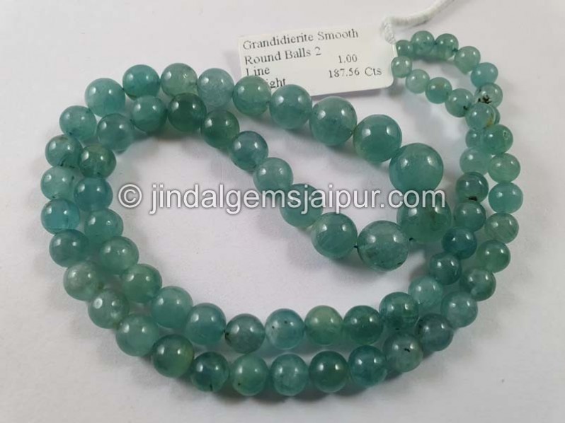 Paraiba Grandidierite Smooth Round Balls Beads
